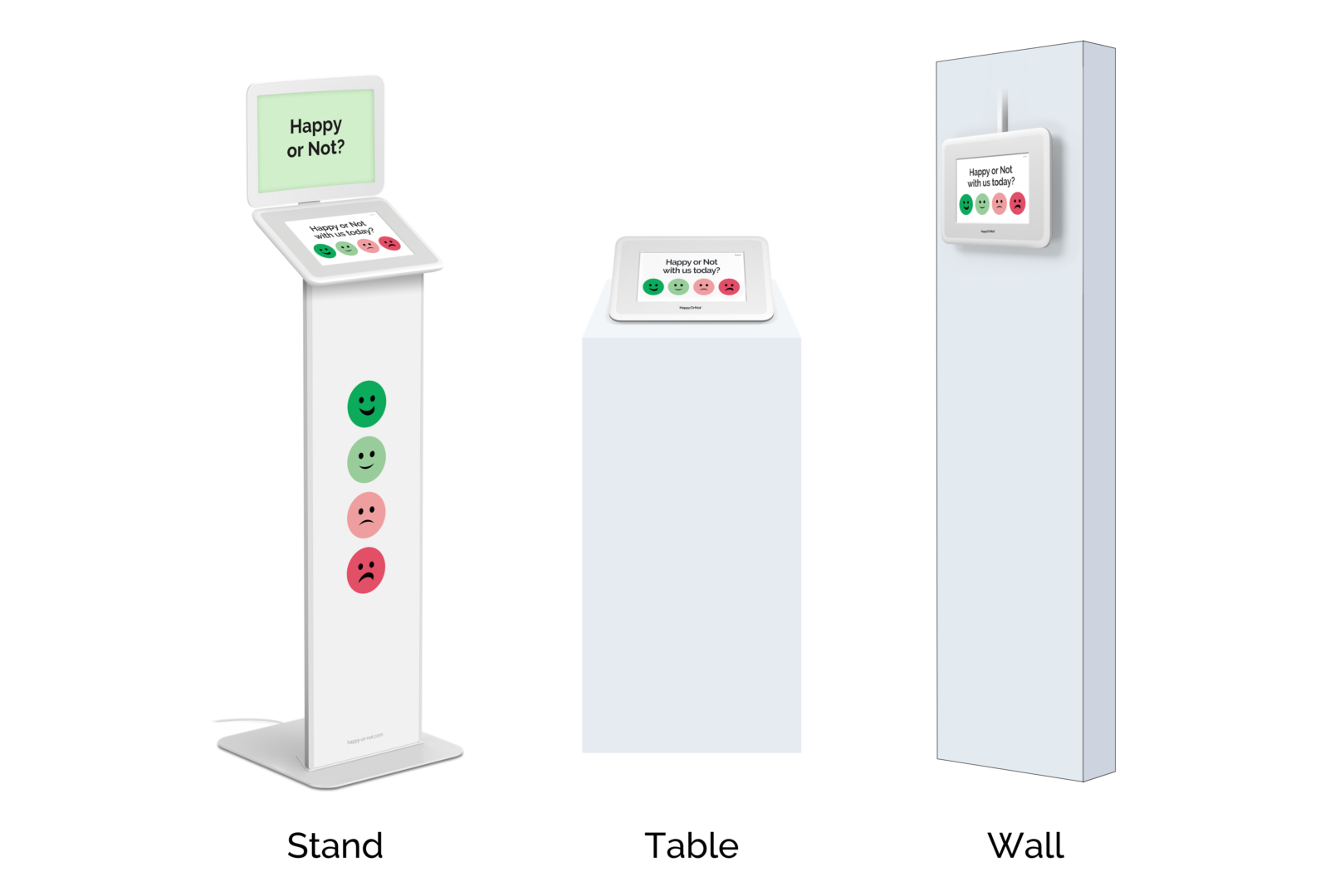 Smiley Touch screen terminal for client satisfaction