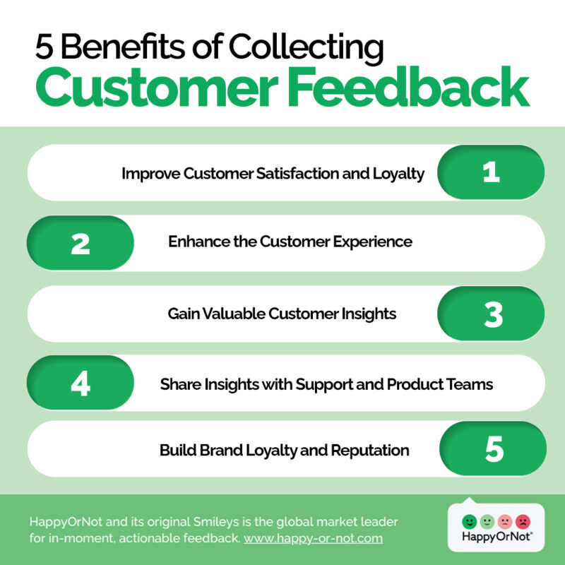 What is one benefit of constant customer feedback? - HappyOrNot