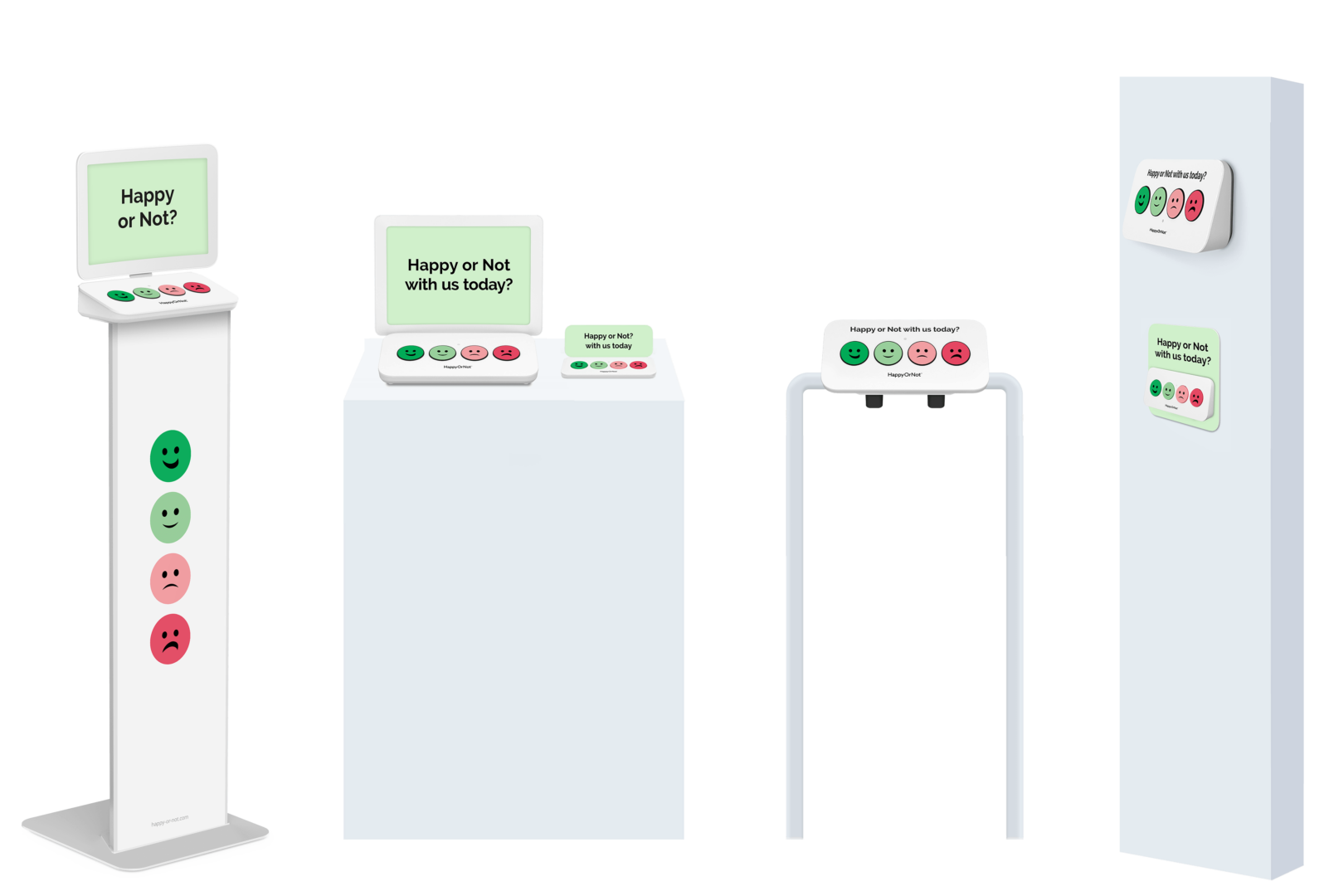 HappyOrNot Smiley Terminal product portfolio A3